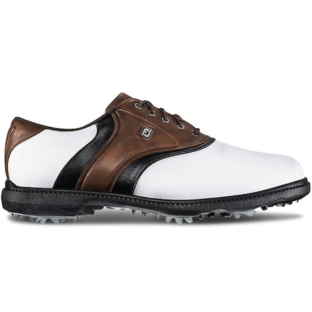 Footjoy FJ Originals Men's Golf Shoes-White/Brown/Black-11 Medium FTJ45330